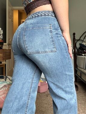 High rise wide leg Jeans size 25